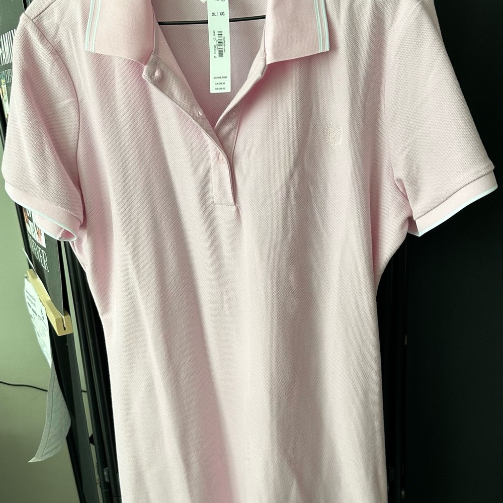 PINK Victoria's Secret Stretchy Polo Mini Dress Pink